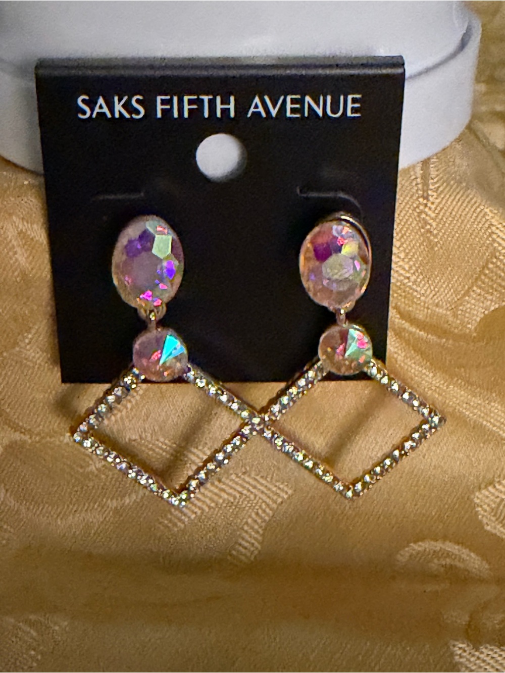 Saks Fifth Avenue Aurora Crystal Drop Earrings - Iridescent Pink